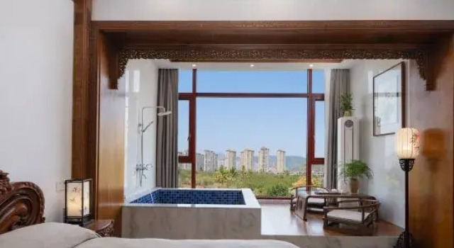 Люкс Deluxe Xishuangbanna Tropic of Cancer Lake View Hot Spring Hotel