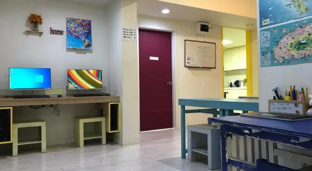 Кровать в общем номере Slow Citi Guest House -슬로시티게스트하우스