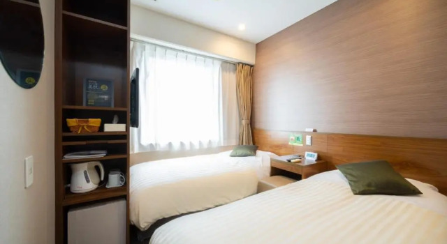 Двухместный номер Economy Natural Hot Spring SUPER HOTEL Kumamoto Chamber of Commerce