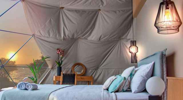 Eco Dome Crete, Reservar Parque de campismo Hotéis em Creta com pequeno-almoço, Café da manhã