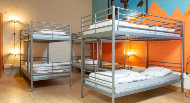Кровать в общем номере Treck Hostel