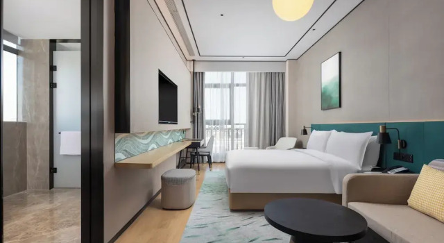 Двухместный номер Deluxe Hilton Garden Inn Shanghai High-Speed East Railway Station