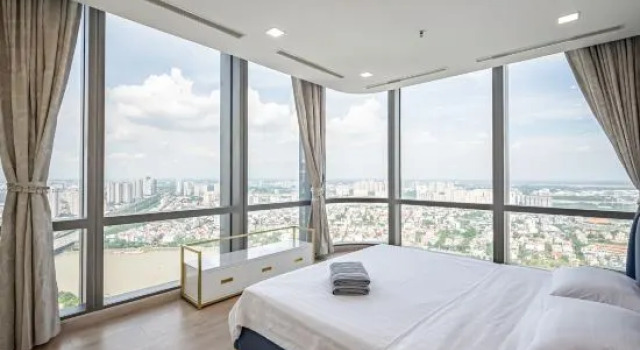 Семейный люкс с 4 комнатами с видом на город Vinhomes Central Park By Sys Home