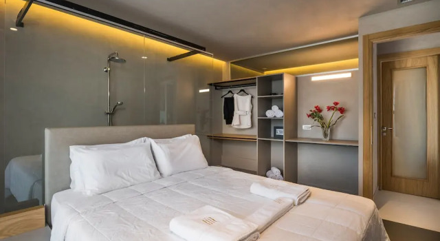 Апартаменты c 1 комнатой с балконом Icarus Hotel