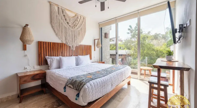 NHOA 205B 1BR Condo Pool View Aldea Zama, Rezervasyon Daire Tulum havuzlu oteller, Yüzme Havuzu