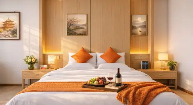 Люкс Luxury с видом на реку Jiangjing International · Ezzy Urban CultureHub Hotel (Shiquan Hanjiang Ancient City Branch)