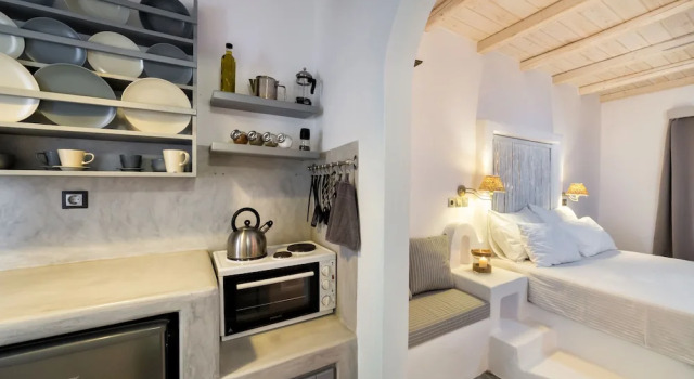 Люкс с балконом и с видом на море Blue Waves Suites & Apartments - To Kyma