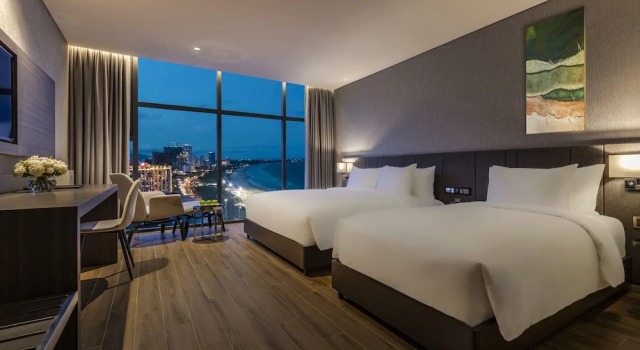 Трёхместный номер Deluxe с частичным видом на океан Premier Pearl Hotel Vung Tau