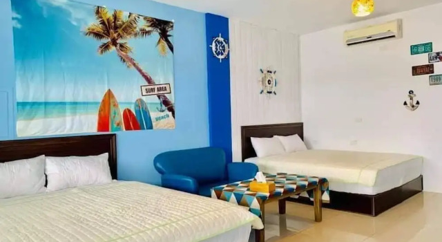 Четырёхместный номер Deluxe с балконом Kenting Trail Villa