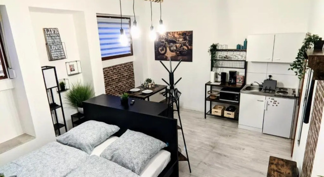 ✪ Industrial Apartment - Innenstadt l Smart TV l Küche ✪, Забронировать Апартаменты/квартира Апартаменты Кайзерслаутерн, рядом с Церковь Святого Мартина, Апартаменты/квартира