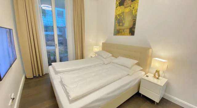 Двухместные семейные апартаменты с балконом и с видом на сад Steiner Residences Vienna Vorgartenstrasse