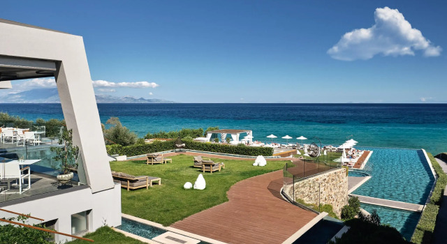 Люкс Jacuzzi Spa с видом на море Lesante Blu