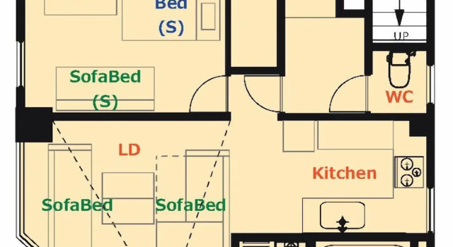 Коттедж Satellite Hotel Komagome
