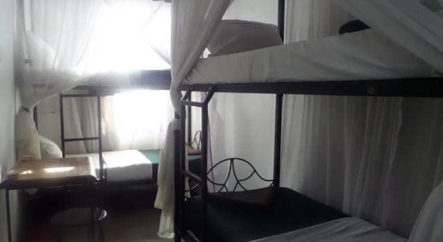 Кровать в общем номере Arusha Backpackers Hotel