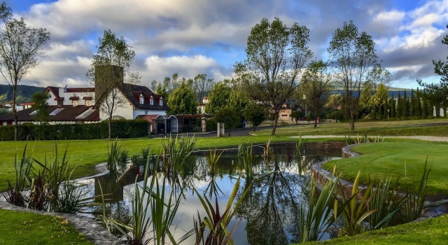 Camera doppia club Standard con vista sul campo da golf Hacienda Soltepec Suites Campo de Golf
