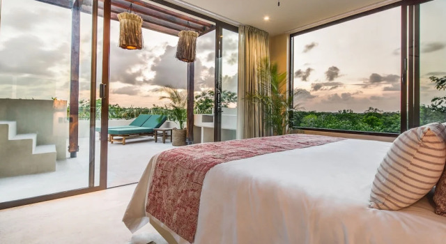 Апартаменты Premium с 2 комнатами с видом на сад Copal Tulum Hotel
