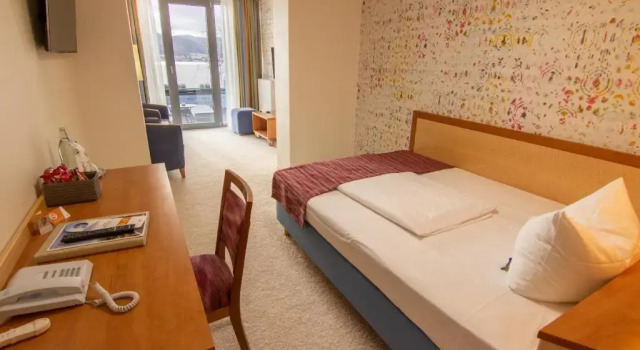 Одноместный номер Standard с видом на озеро Seehotel Adler