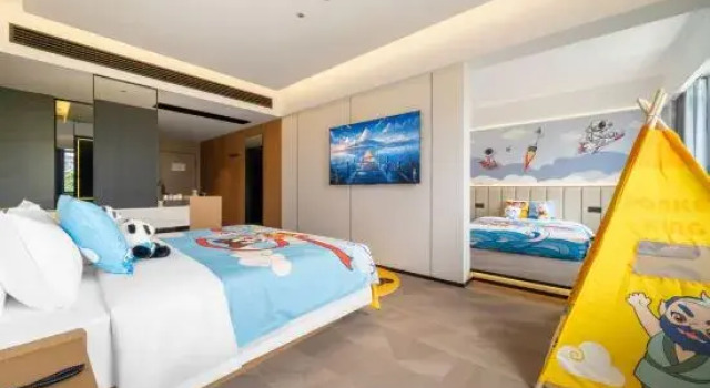 Семейный тент с 2 комнатами Hanlin Hotel (Suining Wanda Plaza)