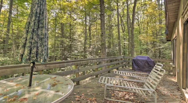 Коттедж Cabin w/ 3 Acres, Tennis Courts: By 4 Ski Mtns