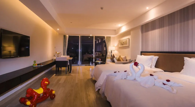 Номер Standard с видом на море Hainan Greentown Blue Bay Resort，
