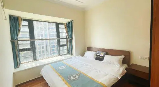 Семейный люкс с 2 комнатами с балконом Yue Seaview Apartment Zhangzhou