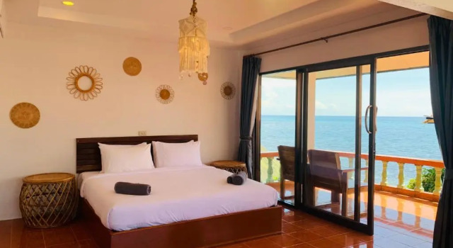 Двухместный номер Deluxe с балконом и с видом на море Koh Tao Heritage