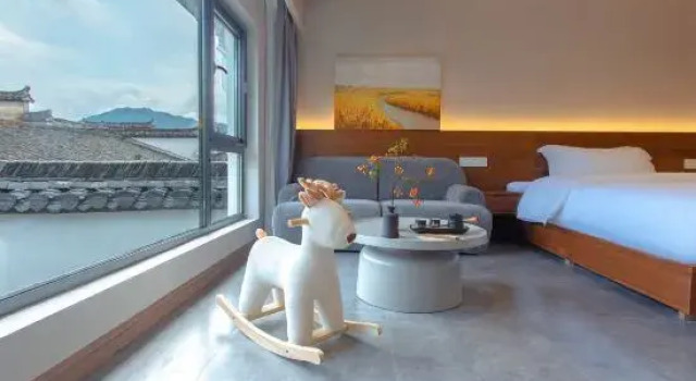 Двухместный люкс Luxury houxiangruyue homestay