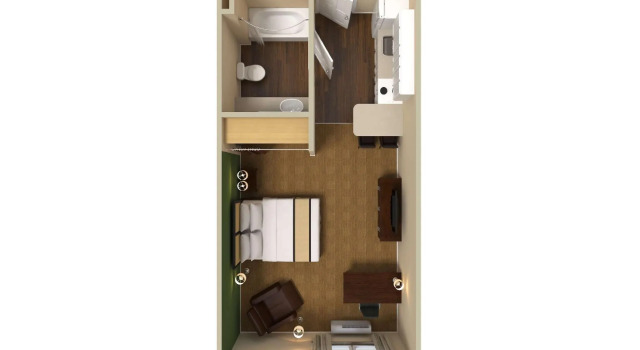 Двухместная студия Extended Stay America Suites - Norwalk - Stamford