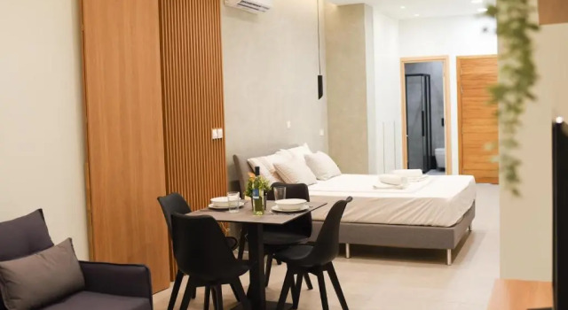 Chrystal Blue Suites Studio Apartment HERMIA, Rezervovat Apartmán Protaras Famagusta, poblíž Sunrise Beach