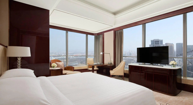 Двухместный номер Premier Deluxe Yiwu Marriott Hotel