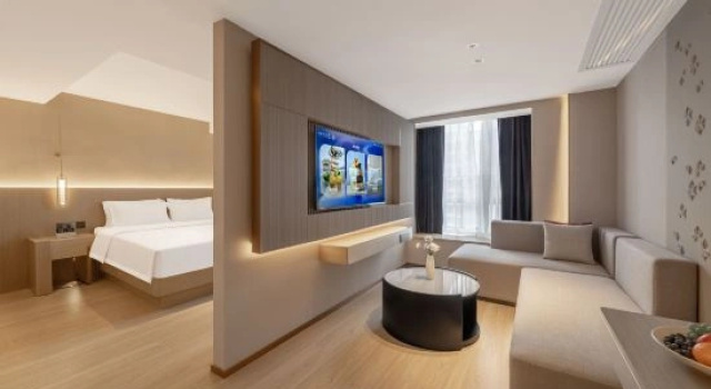 Двухместный люкс Deluxe Lavande Hotel Guiyang Huaguoyuan Shopping Mall Branch