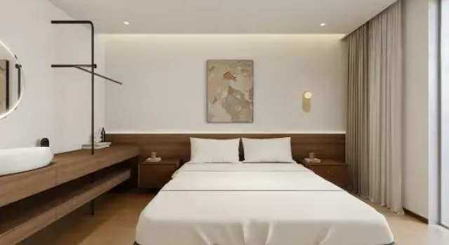 Кровать в общем номере Taoran Guanlan Homestay (Fuguo Street)