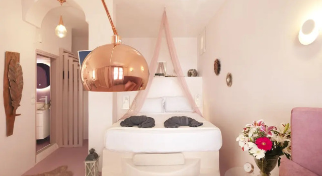 Двухместный люкс с балконом и с видом на море Secret Gem Suites