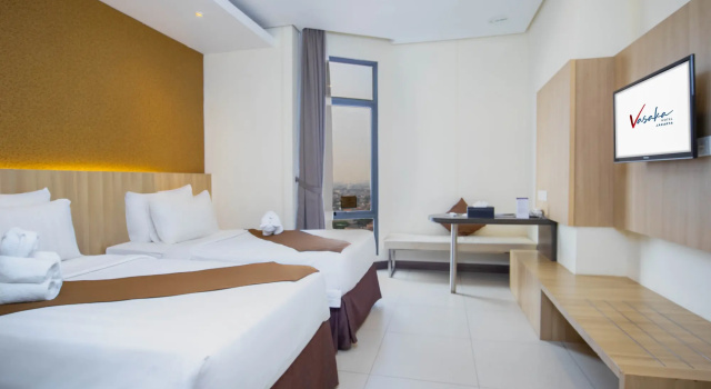 Deluxe Twin room Vasaka Hotel Jakarta Managed by Dafam