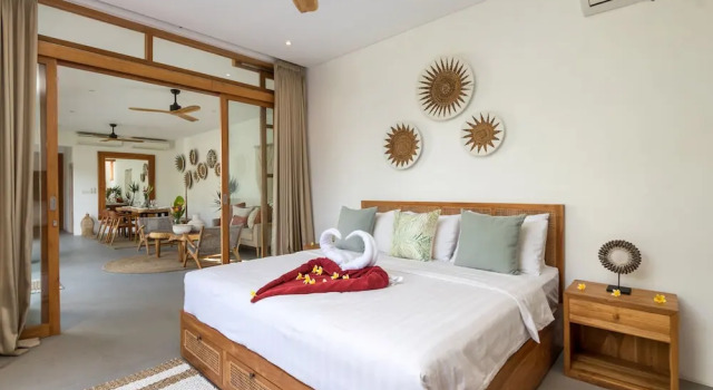 Beautiful Boho-chic 4br Tropical Villa in Pererenan Canggu, Rezervovat Vila Chaty v Bali, Chalupa