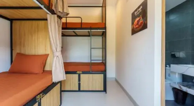 Кровать в общем номере Hoi An Baby Shark Hostel