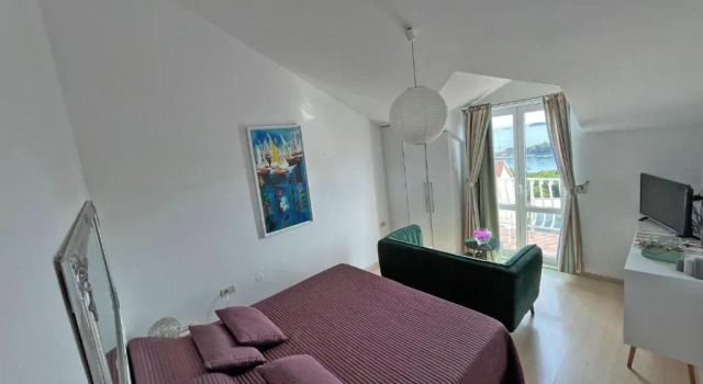 Апартаменты с 2 комнатами с балконом и с видом на море Andrijana Apartments