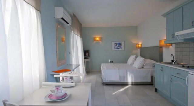 Студия Deluxe с балконом и с красивым видом из окна Ammos Naxos Exclusive Apartments & Studios