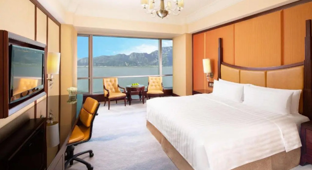 Двухместный номер Deluxe с видом на реку Shangri-La Wenzhou