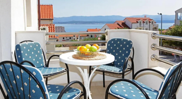 Апартаменты c 1 комнатой с балконом и с видом на море Vespera Apartments