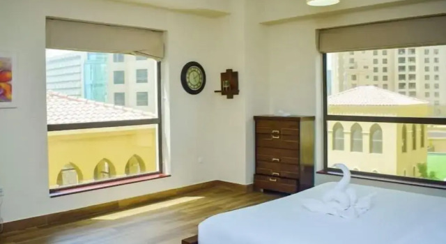 Семейные апартаменты рядом с пляжем JBR Rimal 1 Spacious 3BR close to Beach