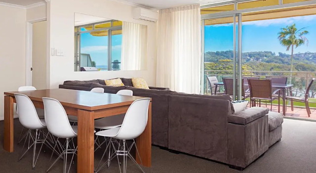 Апартаменты с 3 комнатами с видом на океан Avoca Palms Resort Apartments