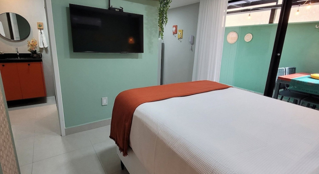 Студия Comfort Flat Aurea Cabo Branco 50m do mar 104