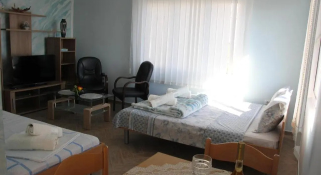 Апартаменты c 1 комнатой с балконом и с видом на море Alvanita Apartments