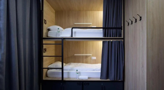 Кровать в общем номере (мужской номер) Kyiv Hostel and Hotel