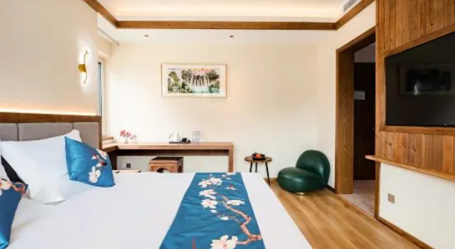 Двухместный люкс Floral Lux Hotel·Yu Homestay (Dalian Hongqigu Branch)