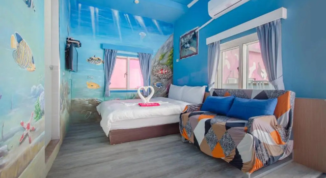 Standard- dobbelt værelse med altan Ocean B&B