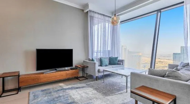 bnbme | Burj Vista T1 | 3BR + Maid Room, Забронировать Отель Дубай Эмират Дубай, рядом с Дубайский аквариум