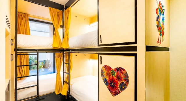 Кровать в общем номере Petit Hostel Palacio Real