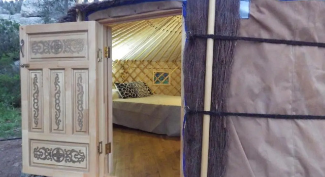Бунгало с видом на море La Cera Farm Camping B&B
